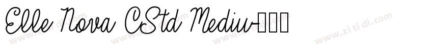 Elle Nova CStd Mediu字体转换